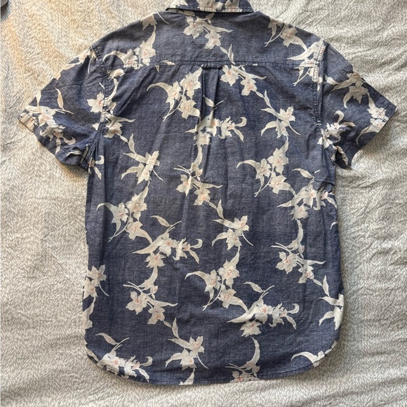 Lucky Brand Men’s Floral Popover Short Sleeve Shirt Classic Fit Size M - Picture 6 of 6